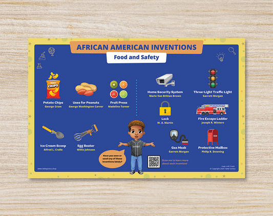 Food & Safety Placemat African American Inventors