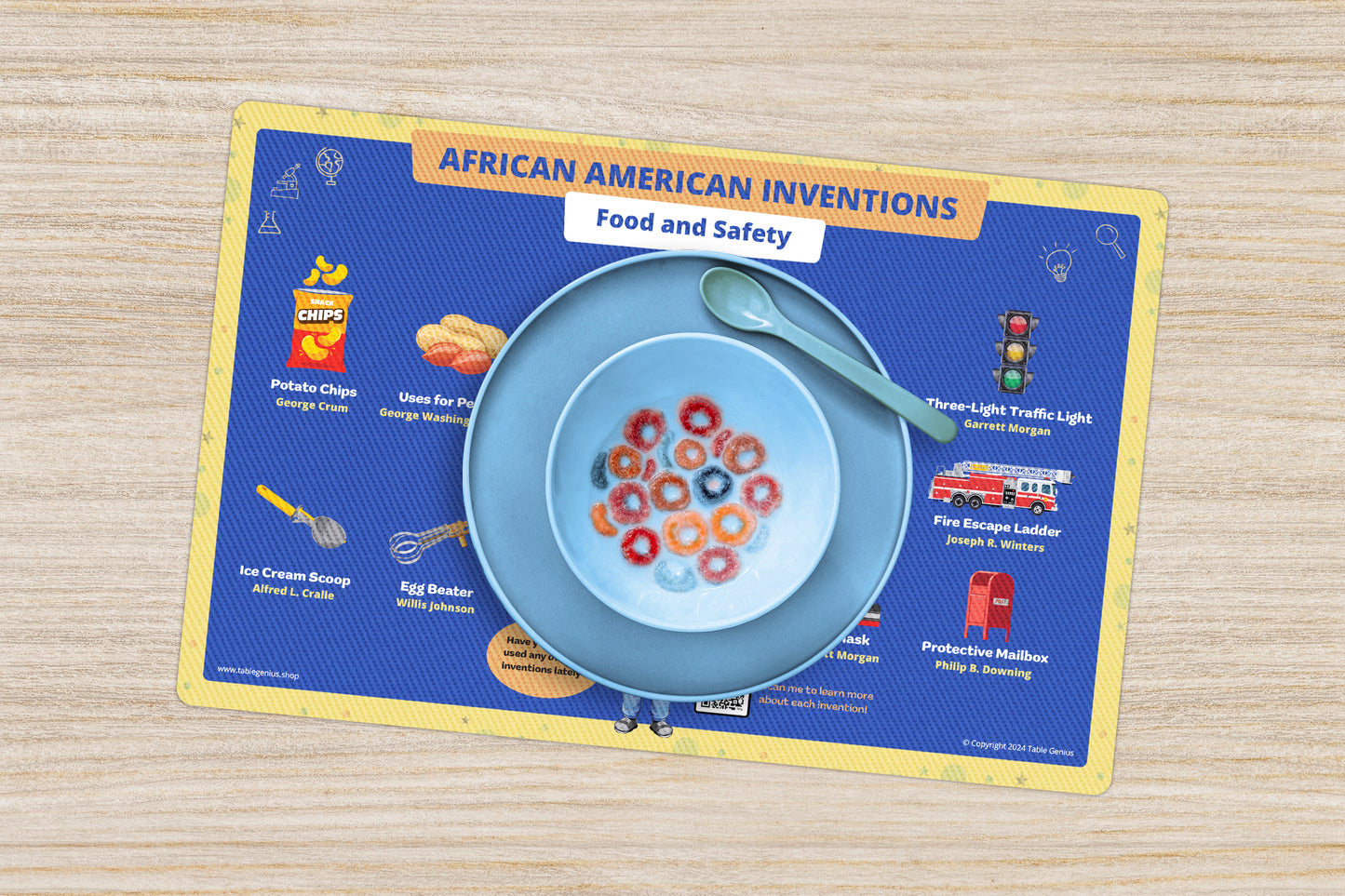 Food & Safety Placemat African American Inventors