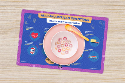 Health & Transportation - African American Inventors Placemat